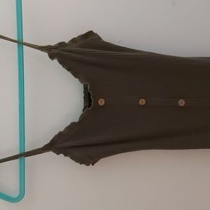 Olive green summer dress by Derek Heart